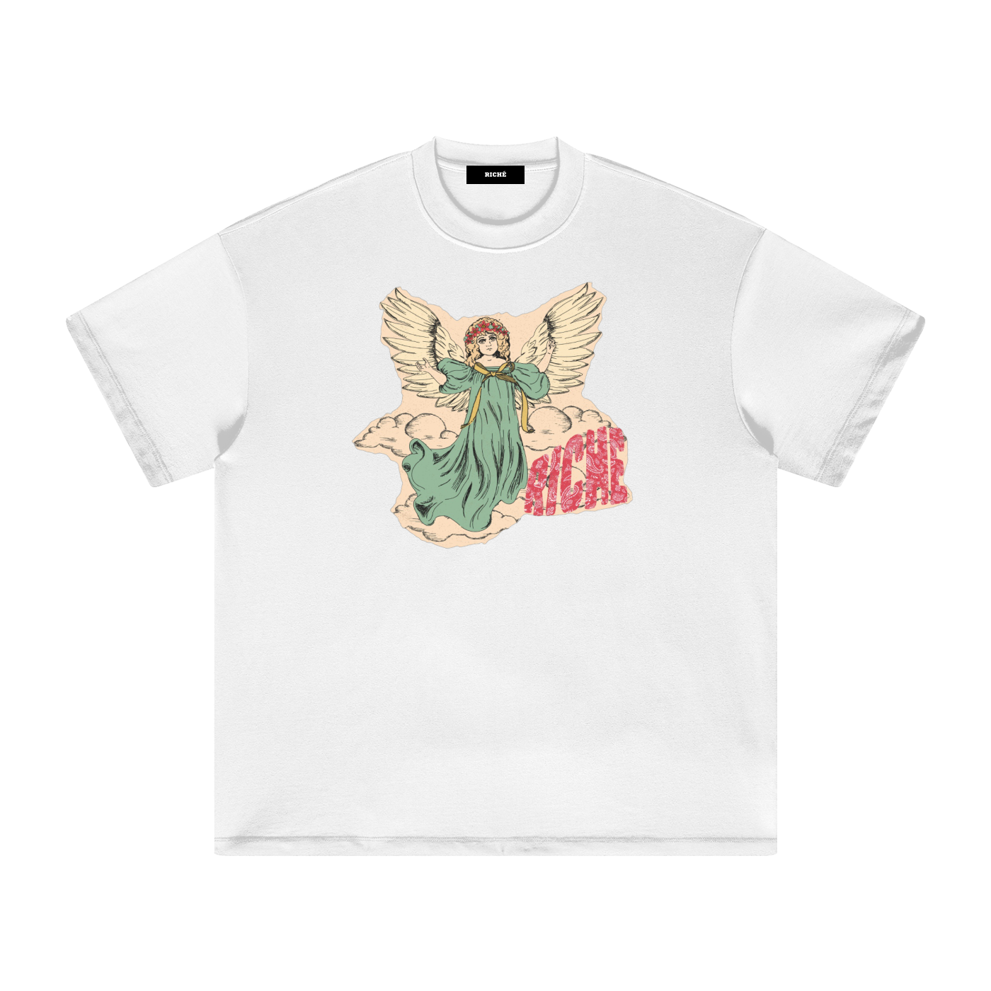 Riche Angel Bandana Pattern T-Shirt