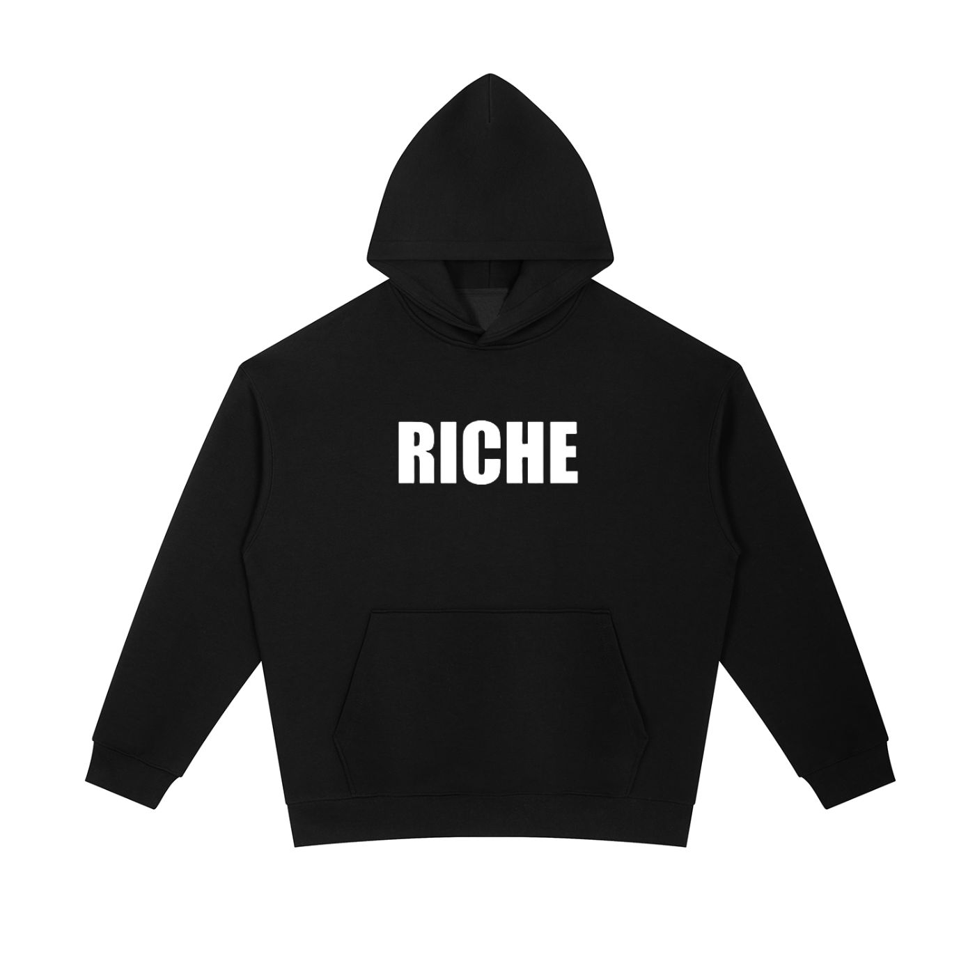Riche Black Heavyweight Hoodie