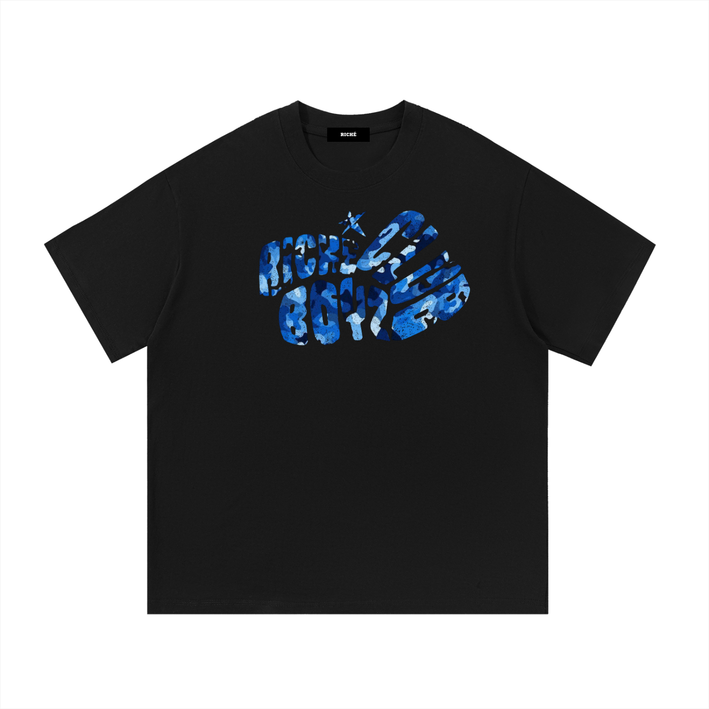 Riche Boyz Club Blue Camo T-Shirt